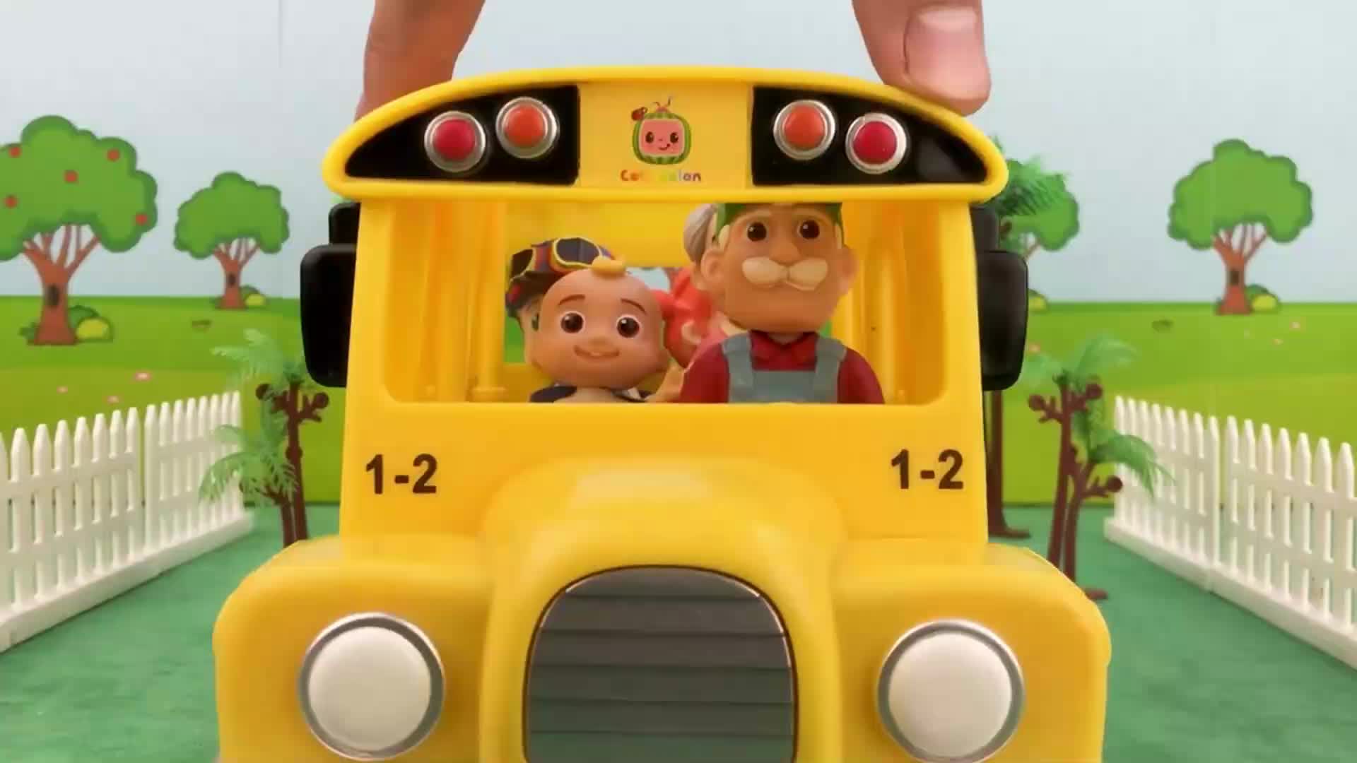 The school bus is a classroom on wheels! This educational video uses the JJ school bus toy to teach children about colors, counting, and road safety.