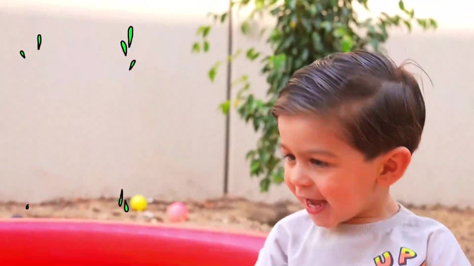 Meet the cartoon brothers Max and Leo! They're putting on the most amazing and colorful ball toy show you've ever seen. Get ready for fun and laughter.