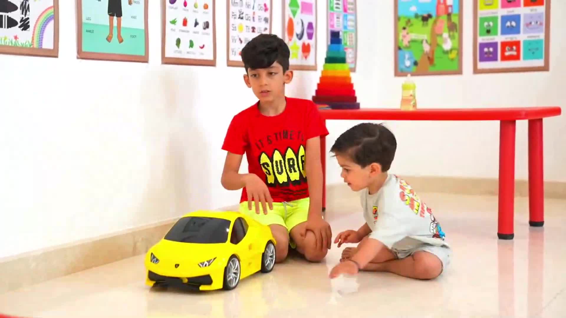 Who can create the most colorful playdoh ball? Join two brothers in a fun and creative challenge that combines sculpting with friendly competition.