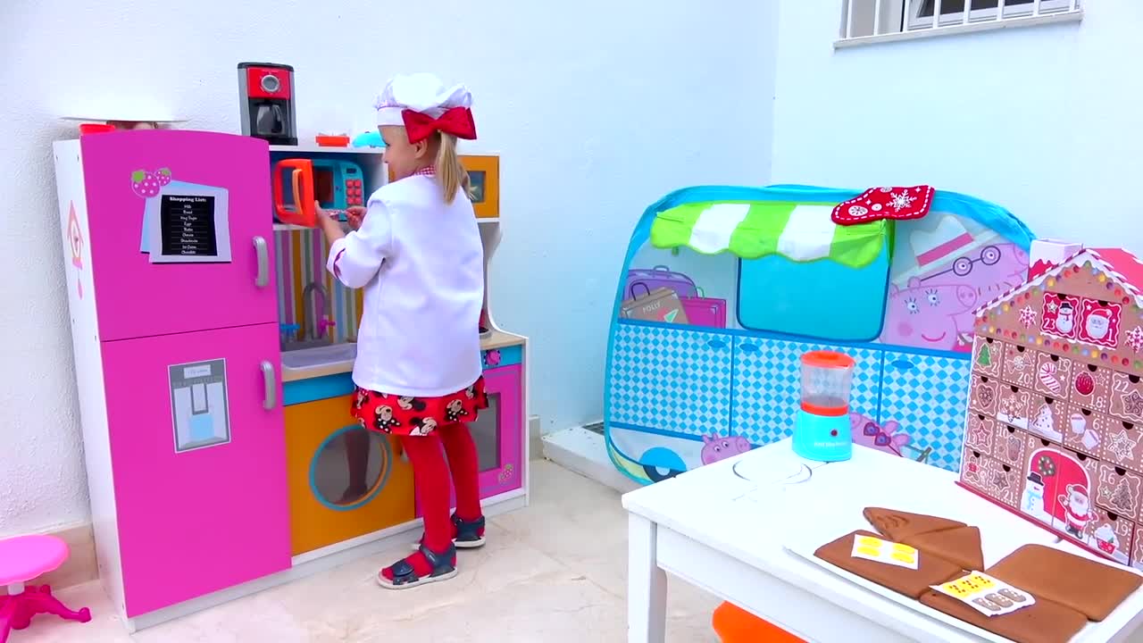 Follow Alice's recipe in this educational video that teaches the step-by-step process of making and decorating a delicious gingerbread house.